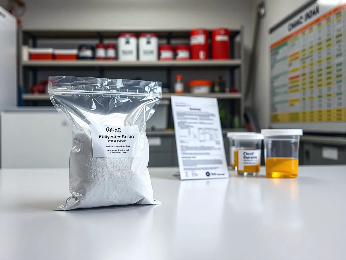 PY-6800聚酯树脂样品与高光泽涂层样板展示