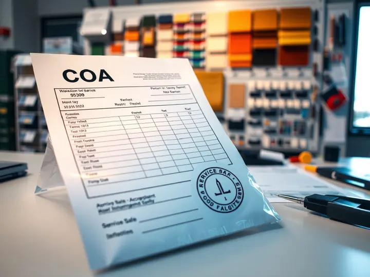 COA报告与质检章